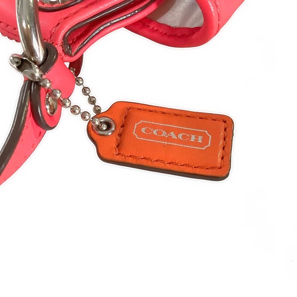 π2xHPπCOACH Pink Leather Eyelet Mini Crossbodyπ - Picture 8 of 8